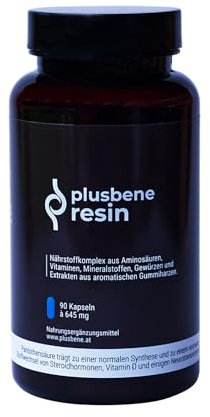 plusbene -resina, tesori dell'antichità, incenso, mirra, olio di cumino nero e spezie, rinforzato con aminoacidi, minerali e vitamine - come arma riscoperta contro temi cronici.