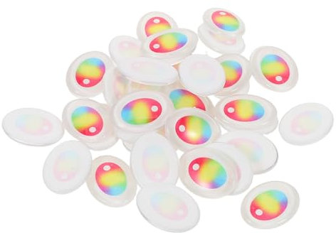BCOATH Lot de 120 Yeux en Peluche Réalistes pour Décoration De Jouets en Peluche. Yeux De Sécurité en Plastique pour Animaux en Peluche, Poupées Au Crochet, Jouets en Peluche.