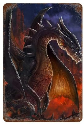 PZXXUEHY Monster Hunter World Game Poster, Wanddekoration, Kunst, Metallblech, Poster, moderne Bar-Dekorationen, 30 x 20 cm