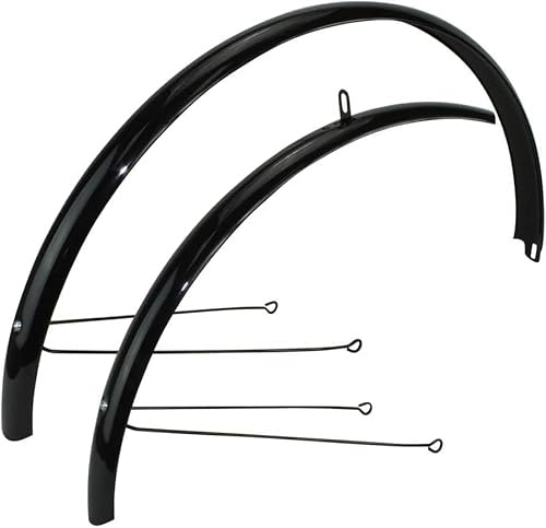 PRO+ 27/700c Steel Fender Set for 25/28 Fixie MTB Bikes (Black)