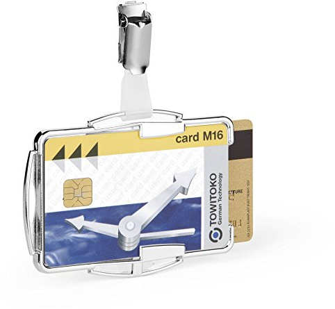 Durable Card RFID Secure Duo Holder - Silver (Pack of 10)