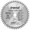 Trend Wood Cordless Circular Saw Blade, 185mm Diameter, 20mm Bore, 48 Teeth, 1.8mm Kerf, +10° Hook, TCT, Fine Finish, CSB/18548