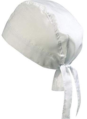 noTrash2003 Design Bandana Cap Mütze Kopftuch Bikertuch in 20 Farben für Sport und Freizeit (White)