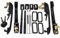 Create idea Lot de 4 serrures de poignée de porte extérieure de voiture avec clés 191837205A 191837206A