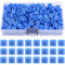 Swpeet 150 Stück Blau 【Größen 2XL】 Kunststoff-Kleiderbügel, Größenmarkierungen, Farbcodierung, Kleiderbügel, Größen, Etiketten, Marker, Kleidergröße für Drahtbügel, Kleiderbügel mit Aufbewahrungsbox