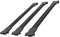 apline Compatible avec Renault Trafic 2 (X83) 2001-2014 Fly Model Barres de Toit Railing Porte-Bagages de Voiture Noir Aluminium 3 Barres