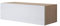 MB Muebles Bonitos, Meuble TV Mural Luke H1 pour Salon Moderne, Meuble Suspendu au Mur, Design Modulaire avec Porte Abattante, Mélamine Mate et Brillante, Sonoma et Blanc, 100x30x40 cm