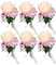 Uposao 6 Stück Hochzeit Braut Blumen Anstecker,Handgefertigte Rose Bräutigam Boutonniere Hochzeitsbrosche Blumenstrauß Korsage künstliche Blumen für Party Prom Männer Anzug Dekoration,Champagner Gold