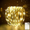 FFZZKJ Fairy Lights Battery Operated for Bedroom Indoor 3M 30LED Battery Powered Timer LED Lights Micro String Lights Copper Wire Fairy Lights for Christmas Decorations Wedding Party-Warm White