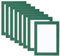 PATIKIL 4x6 Magnetischer Bilderrahmen, 8 Stück A6 Magnetischer Rahmen Magnetische Fotorahmen Selbstklebend Wiederverwendbar für Kühlschrank Fenster Wand, Grün