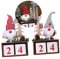 Ciieeo 2 Stück 2020 Weihnachten hölzerne Kalenderverzierung Weihnachtsdekoration Weihnachtsschmuck Ornament Tischkalender Desktop- zu Weihnachten Schreibtisch