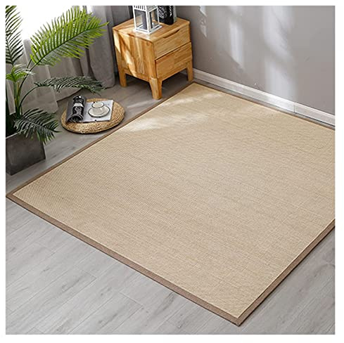 Tapis,Tapis en bambou en fibre naturelle de style japonais, grande surface pour balcon, table à thé, couverture de baie de tatami, tapis en bambou de 1,5 cm d'épaisseur, antidérapant avec bo