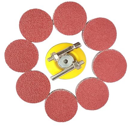 Wanmutrun 100 Pièces Papier Abrasif Set Hook and Loop 75mm Grain800 Disques Abrasifs Pour Petites Polisseuses