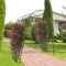 Gurken Rankhilfe Pflanzenhalter Garten Spalier für Pflanzen Klettern, Rankhilfen für Kletterpflanzen, Pflanzenstütze für Gurken, Erbsen, Rosen, Zucchini, Tomaten, 1,15 x 1,83 x 2,3 m, Schwarz