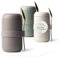 MAMEIDO Thermobehälter für Essen personalisiert 500ml, Müslibecher to go mit Namen, Thermobecher Essen mit Gravur auslaufsicher als personalisiertes Geschenk (Taupe Grey, 0,5l)