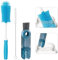 3 Pack Wasserflaschenreiniger Bürstenset,Spaltreinigungsbürste, Strohhalmbürste,Geeignet für die Reinigung von Strohhalm, Milchflasche, Weinglas, schmalen Tassen, Hydroflasch