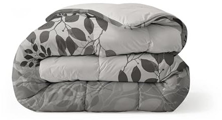 Zelesta Royalbed Bettdecke 4 Jahreszeiten - Bettwäsche winterdecke und Sommer-Bettdecke warm Duvet - Waschbare bettdecke ohne Bezug - Anti-Allergene Steppdecke (Silver Wilderness, 135x200cm (S))