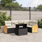 Amorsee Balkon Lounge Klein Verstellbare Tischplatte Gartenlounge Lounge Möbel Outdoor Ecklounge Balkon Sofa Rattan Ecksofa Gartensofa Loungemöbel Sitzlounge Gartenmöbel Balkonmöbel