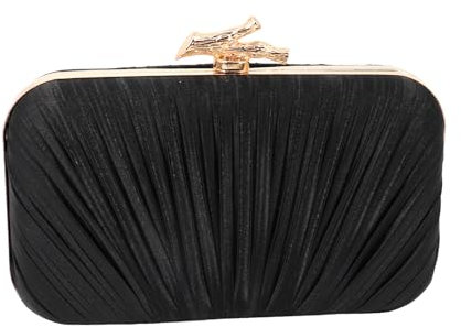 vimate Schwarze Clutch Purses für Frauen Formal - Schwarze Abendtaschen Bridal Purses für Frauen Hochzeitsgast (DE-Style 14-Black)