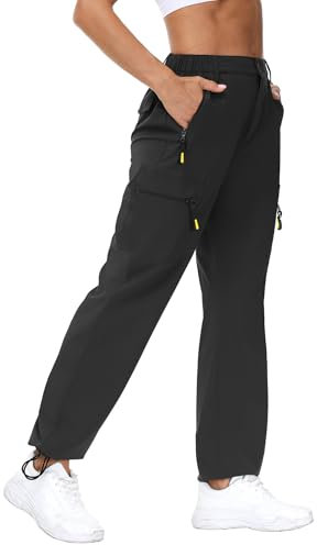Rapbin Wanderhose Damen Cargohose 2025 Leichte Sommer Outdoorhose Schnelltrockend Atmungsaktiv Trekkinghose mit Taschen