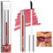 Peel Off Lip Liner Stain Set, Long Lasting Lip Stain Peel Off, Waterproof Matte Peel Off, Highly Pigmented Lip Tint, Easy Application Lip Liner Stain Peel Off Tattoo Lips All Day Wear (#02)