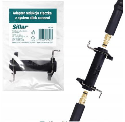 Sillar Schlauchkupplung Click – kompatibel mit Karcher K2-K7 Hochdruckreiniger-Schläuchen | Schnellanschluss für Garten & Bewässerung