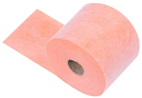 sourcing map Membrane imperméable de 12,7 cm x 24,4 m carrés, sous-couche de carrelage de 20 mm, rouleau de tissu en polyéthylène pour carrelage, murs de douche, sols de salle de bain, orange