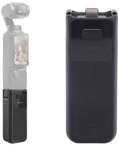 Masyrt Batteriegriff für Osmo Pocket 3,Typ C Port 1/4-Zoll-Gewinde,Tragbare Handheld-Power Bank Hand-Grip,Eingebauter 2800-mAh-Akku für Osmo Pocket 3 Creator Combo Support External