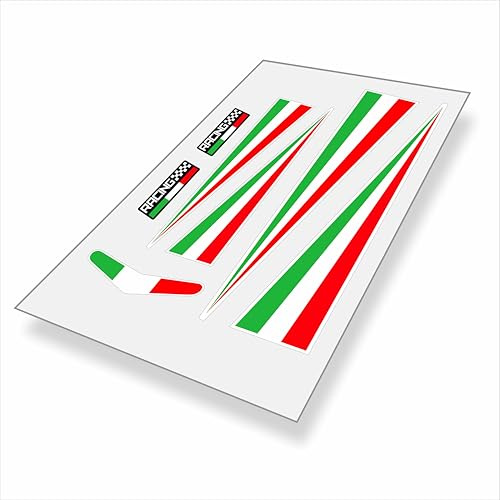 Kit di adesivi tricolore italia bandiera italiana auto moto barca casco bici T6
