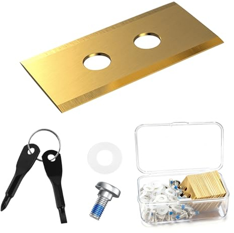 Lame Robot Tondeuse, 36 Lames de Rechange en Titane pour Tondeuses Robots Mammotion - Kit Complet avec Vis de Sécurité, Rondelles en Plastique et Tournevis, Compatible avec LUBA & YUKA (toutes séries)
