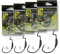 Kamatsu Offset Hooks Weighted Wide Gap Weedless Soft Lures Bait Worm Pike LRF/HRF (VA01-1x3pcs size 2/0 Offset Weighted Hook