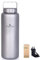 iBasingo 1L Titan Trinkflasche Outdoor Camping Sport Flasche Grosse Kapazität Einzelne Schicht Bercher Auslaufsicher Breiter Mund Tee Kaffee Kantine Wasserkessel Wandern Klettern Trinkgeschirr Ti3006D