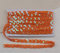 Paillettenband Pailletten Band Glänzende Paillettenbänder 12m DIY Bastelprojekte, Tanzbekleidungen (Orange)