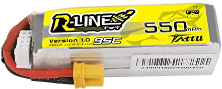 Tattu Modellbau-Akkupack (LiPo) 11.1 V 550 mAh Zellen-Zahl: 3 95 C Softcase XT30