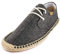 Alexis Leroy, Cómodo Color sólido Alpargatas con Cordones para Hombre Negro 43 EU