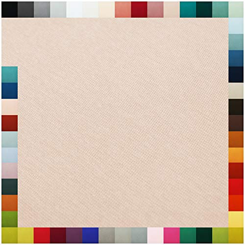 Bündchenstoff als Meterware Schlauchware 70cm breit 95% Baumwolle, 5% Elasthan über 50 Farben Auswahl Jersey (011 | hell mauve, Länge: 1,0m)