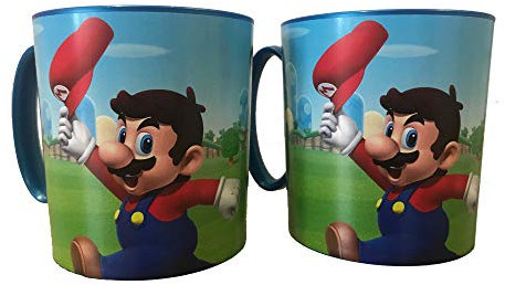 Super Mario Bros - Tasse Mario und Luigi 2er Set - Kinder Becher Trinkbecher Saftbecher