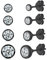 USEEDOVIA 4 Paar Schwarze Ohrringe Stecker Kleine Ohrstecker Set Runde Zirkonia 2/3/4/5 mm
