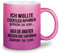 glitzertassen.de® | Ich wollte eigendlich aufhören gemein zu sein | Tasse mit Glitzer | Geschenkidee | Roséviolett