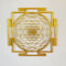 iwa concept Sri Yantra Heilige Geometrie Metall Wanddekoration, einzigartige moderne Dekoration für Wohnzimmer, Metall-Wandkunst, Einweihungsgeschenk, Bürodekor (Medium, Gold)