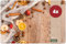 Weihnachts Tischsets 4er als abwaschbare Weihnachten Tischdeko - Platzsets Weihnachtsdeko Orangen als Winter Tischuntersetzer - Platzdeckchen als Tischunterlage für Esstisch Wohnzimmer Tisch