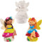 Baker Ross FX590 Ceramic Garden Fairies - Box of 4, Ceramic Model Painting for Kids