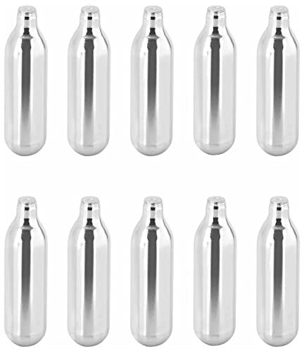 Pack 10 Unthreaded Non Threaded 8g Soda Sparklets Siphons Homebrew Beer Pump Dispenser CO2 Cartridges