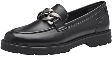Tamaris Damen 1-24712-42 Slipper Slipper, Black Leather, 39