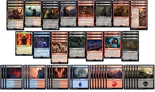 Elite Orc Amass Deck - Sauron - Grixis Red Blue Black - LOTR Lord of The Rings - Modern Legal - Custom Built - Magic The Gathering - MTG - 60 cartas