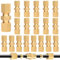 EFUTURETIME 20 x Connettore Linea Freno 4,75 mm, 3/16 Raccordo Tubo Freno in Rame Nichelato