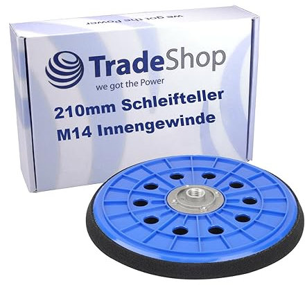 Trade-Shop Klett 225mm Schleifteller/Treibteller kompatibel mit Menzer LHS 225 Vario/Pro Langhalsschleifer, TBS 225 Trockenbauschleifer