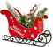 COHEALI Weihnachts-Weihnachtsmann-Schlitten Mit Gefrostetem Tannenbaum-Nadelkegel Beeren-Weihnachtsmann-Schlittenkorb Aus Metall Tischplatte Weihnachtsdekoration Statue Für
