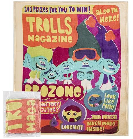 Northwest Trolls Cloud Überwurfdecke, 127 x 152,4 cm, Trolls Magazine