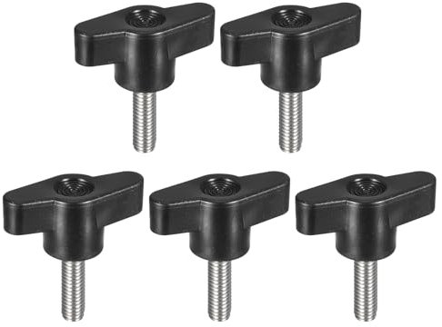 QUARKZMAN 5Pcs Bouton de Serrage à Vis, M6 x 20mm, en Acier Inoxydable 304, Poignée en Forme de T Pour Un Remplacement Rapide Du Bouton de Serrage à Visser à La Main